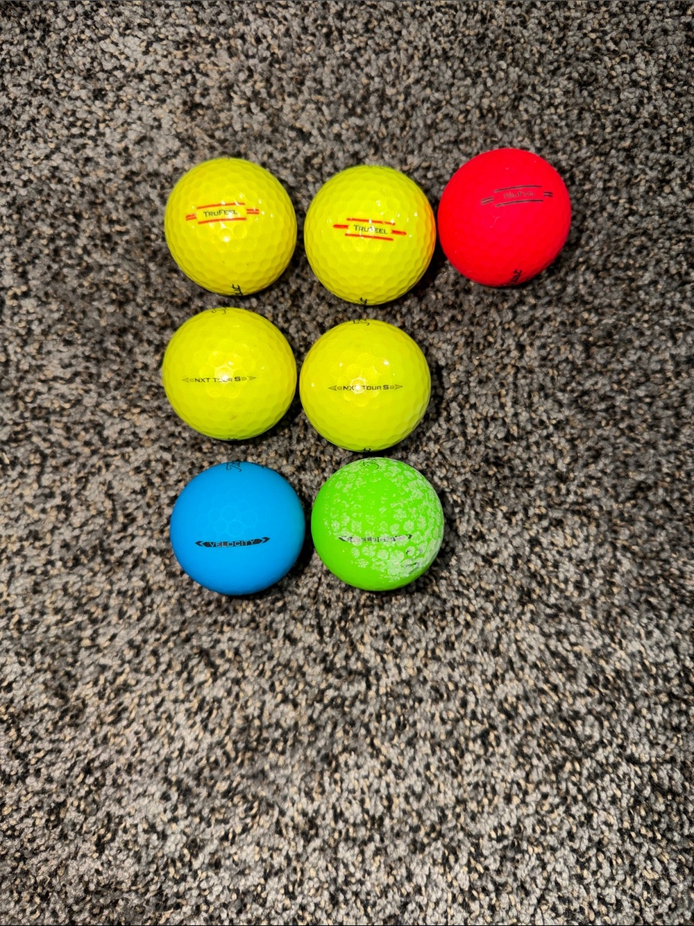 Titleist High-Visibility Assorted Practice Golf Balls - Yellow, Red, Blue, Green